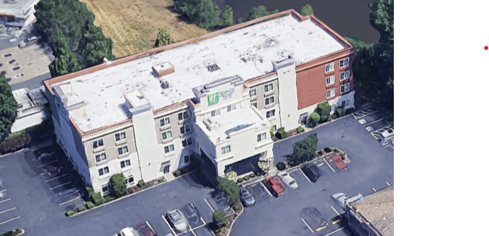 Hilton Inn stucco soft washing